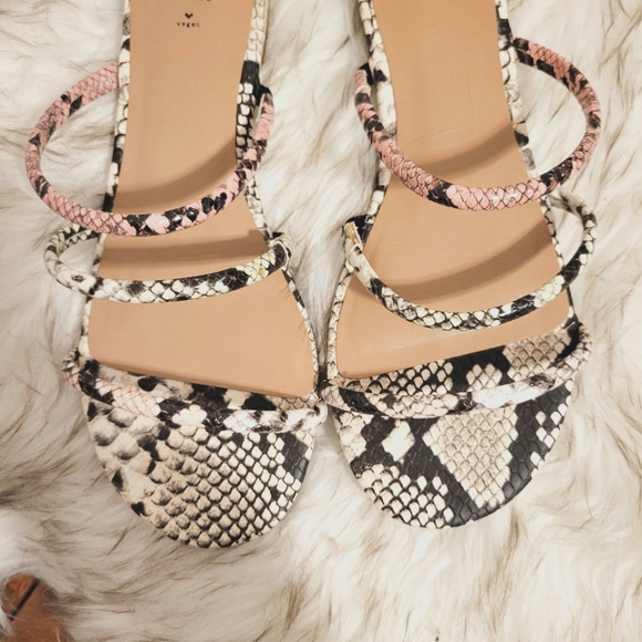 Multi-colour Snake Print Sandals - Picture 2 of 3